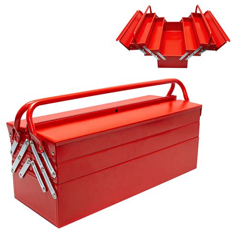 portable metal cantilever tool box|steel lockable tool box.